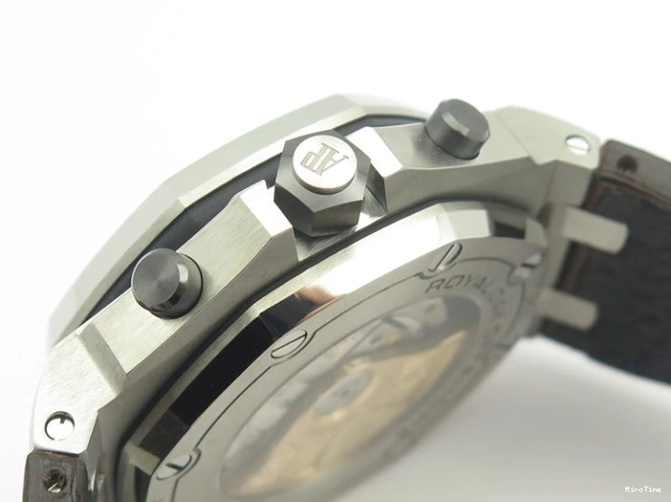MIROTIME 0725 Pilot Chrono RG 3878 V6F Best Edition Gray Dial On Brown Leather Strap A Contemporary 7254